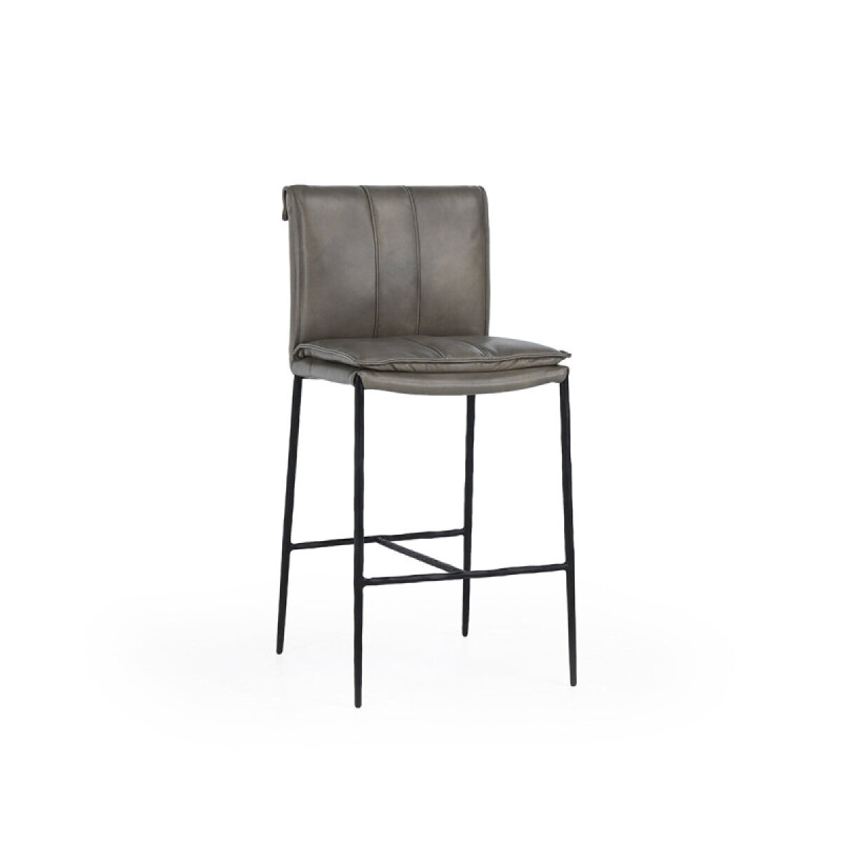 206b0781027430034c830ca46391ee7b Mayer Leather Counter Stool - Pewter Gray - Image 1