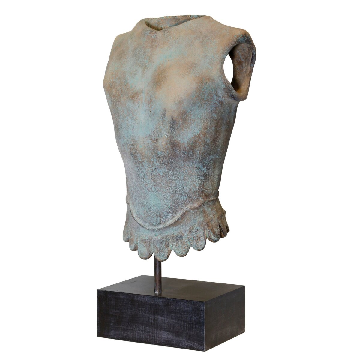 2075aa82bf678c15f192c218283b3c6f Brutus Bust | Concrete Finish On Resin With Iron Base - Image 1