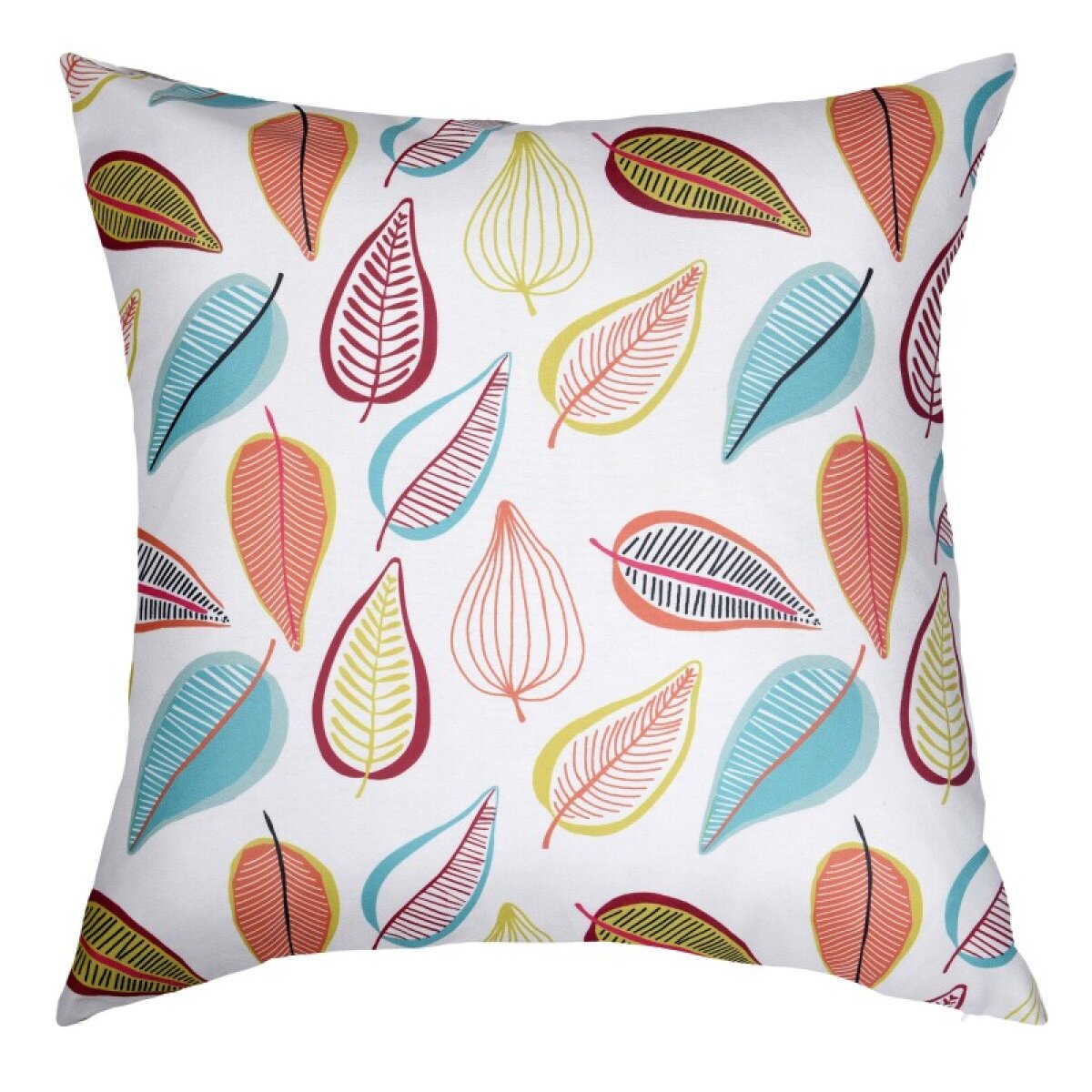 208bc94bfc55987889e4eb5bc98189bf Dann Foley Lifestyle Down Feather Multi Leaf Pattern Printed Faux Canvas Pillow - Image 1