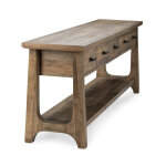 Talladega Solid Wood Rectangle Console Table - Natural Pine - Image 5