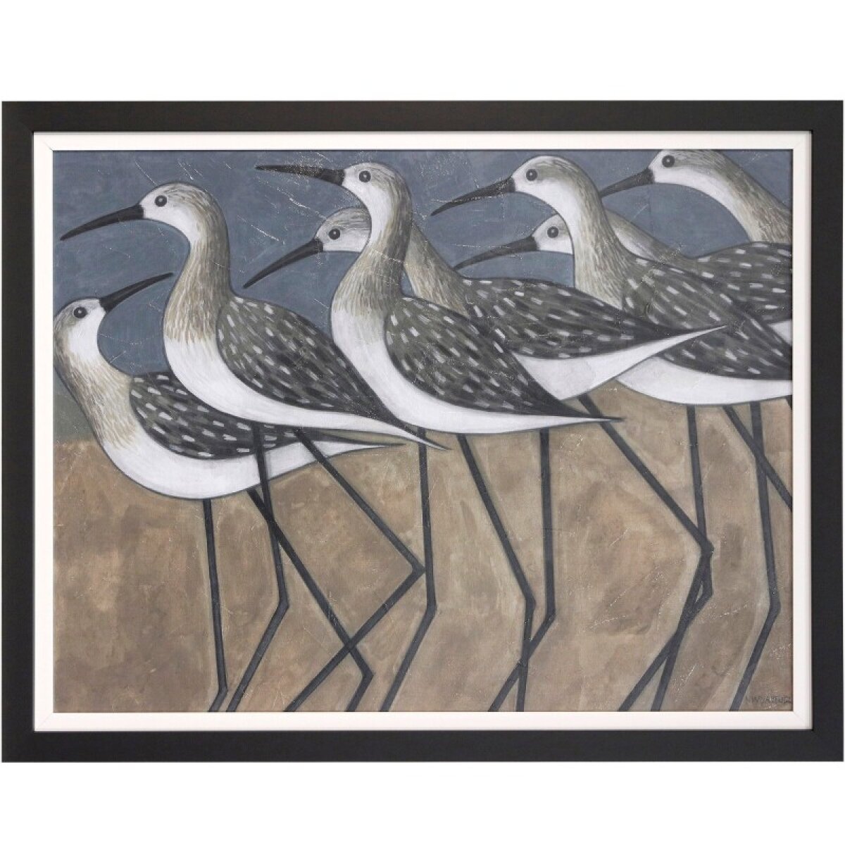 20e9529949384fef7f5e4bd772061c7b Twilight Rendezvous Textured Framed Print - Image 1