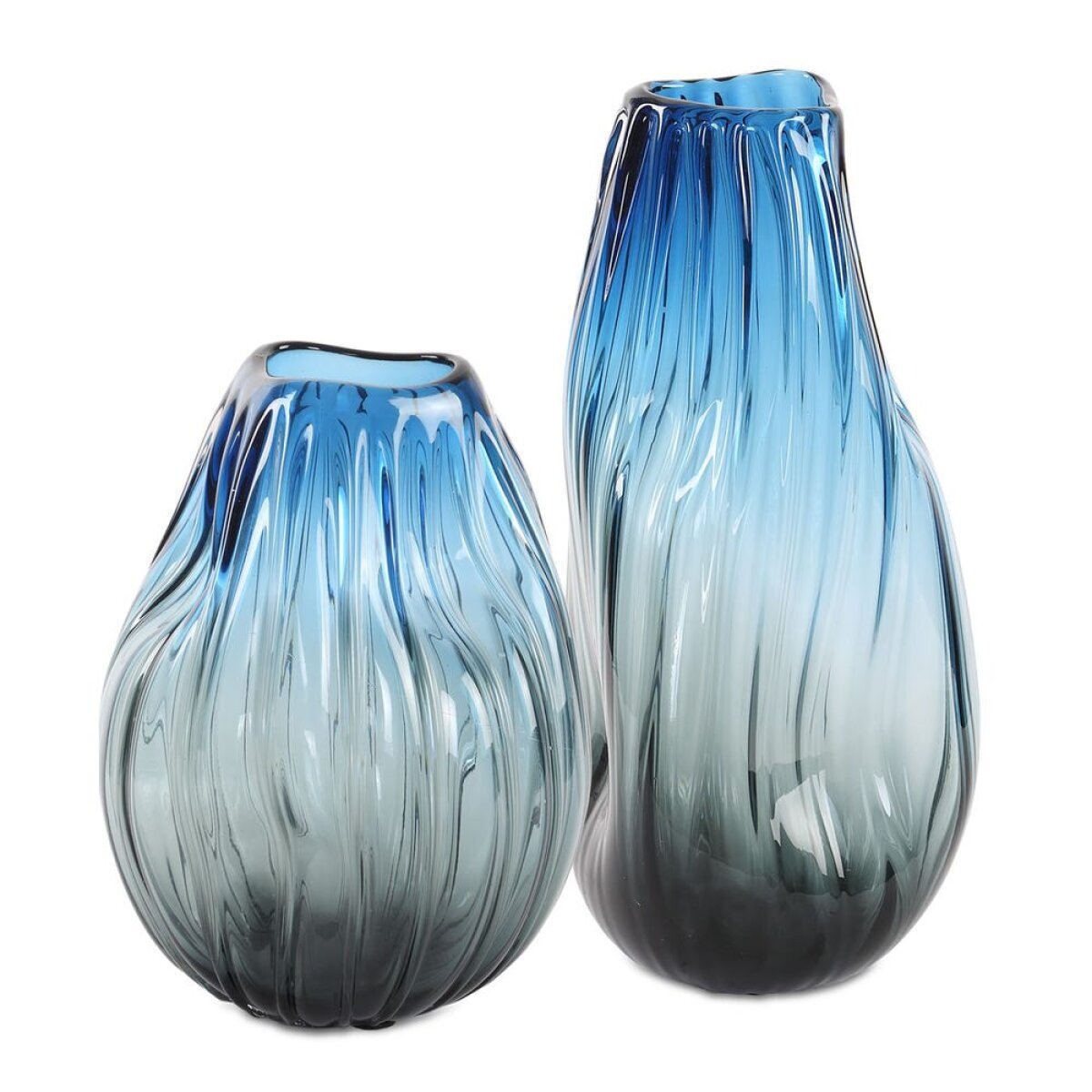 212ef5e83bd1fdded36dd893ff1d4f51 Midnight Horizon Vases, S/2 - Image 1