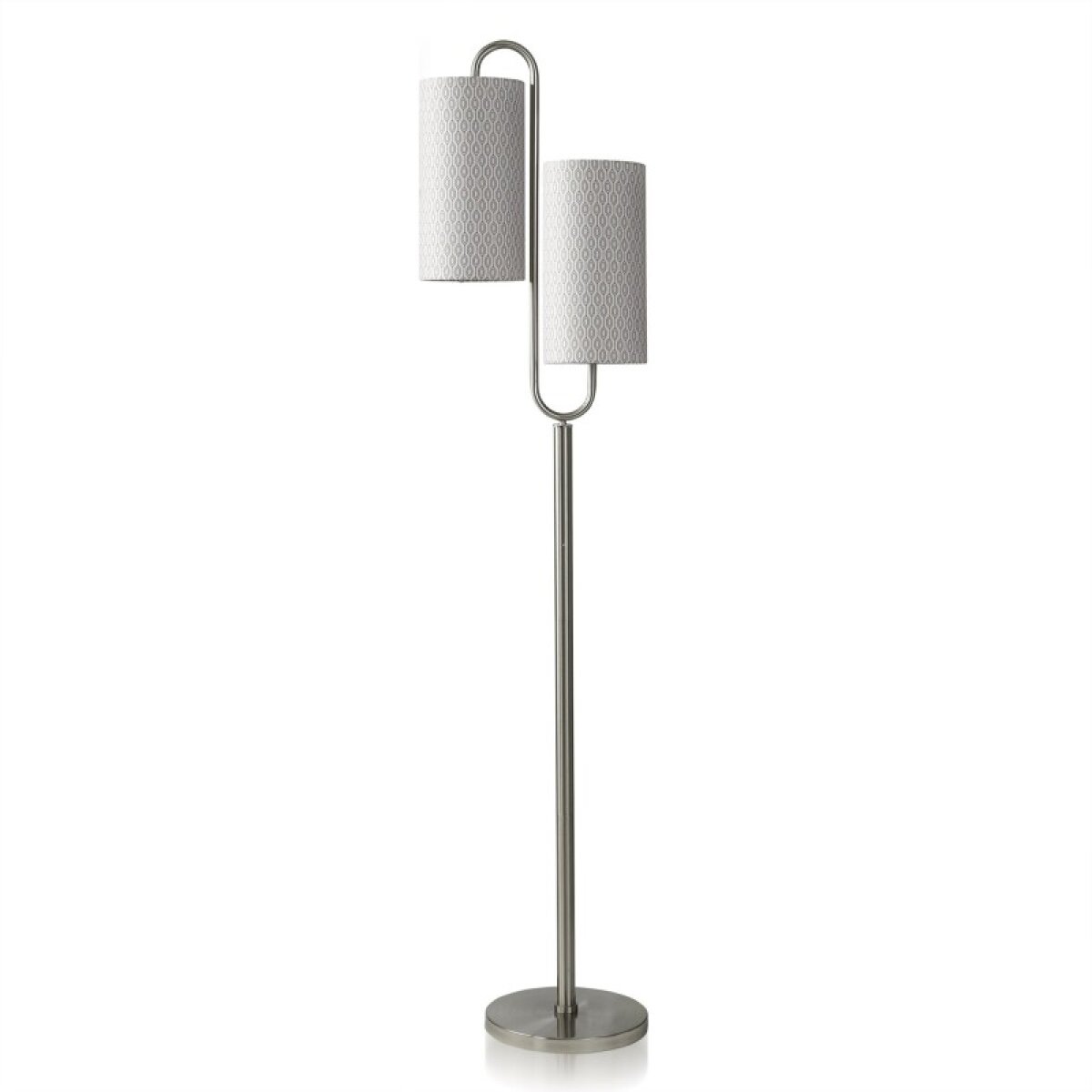 2131d442e7c631abef713c85971de46c Brushed Steel Contemporary Floor Lamp - Image 1
