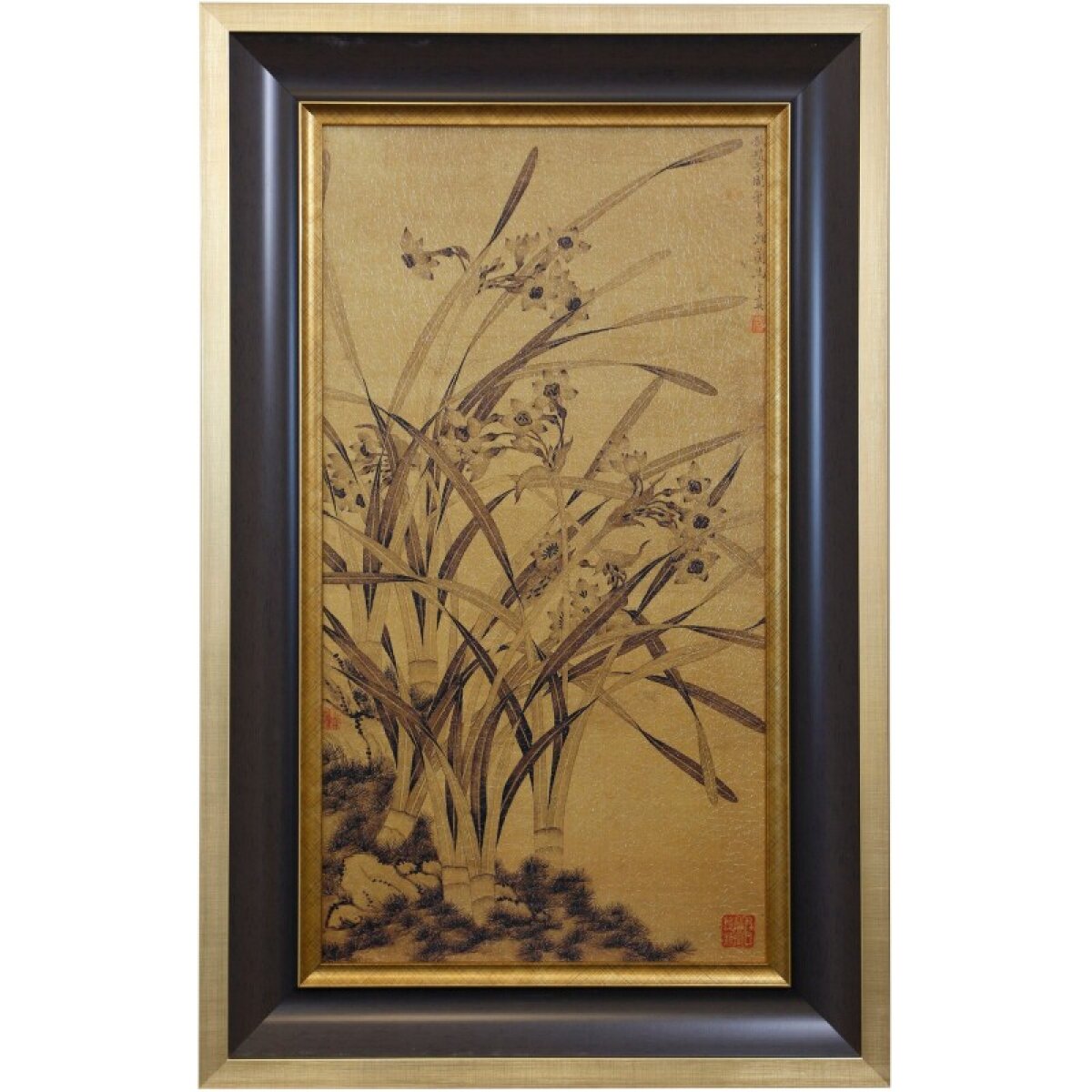 214d7c1838950f5317b5befde452487f Narcissus Textured Framed Print - Image 1