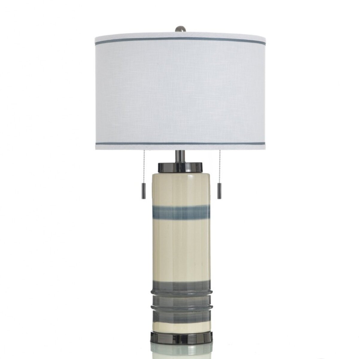 21c270f1d79811da8e4e66f9b1f7189b Labin Blue Ceramic & Steel Table Lamp 60 Watts - Image 1