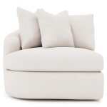 Jules Fabric Left Arm Chair - Image 3