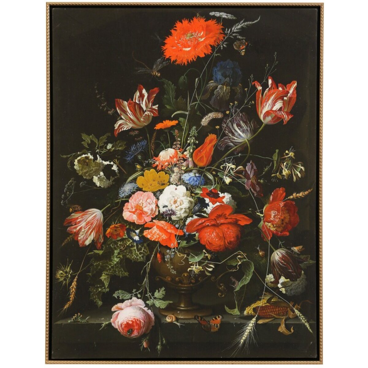 220ca9c359a00a8c4c763aba5244944a Danish Floral Ii Framed Canvas - Image 1
