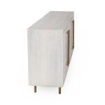 Norwood Solid Wood 4dr Buffet - Coastal White - Image 4