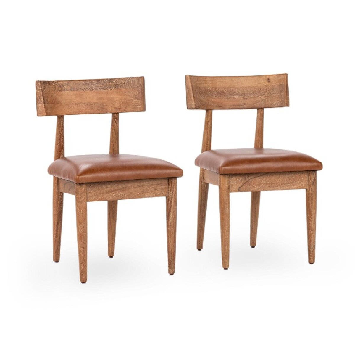225760cc5ad400a6523255c05d595d42 Alvaro Leather Dining Chair Set Of 2 - Golden Wheat - Image 1