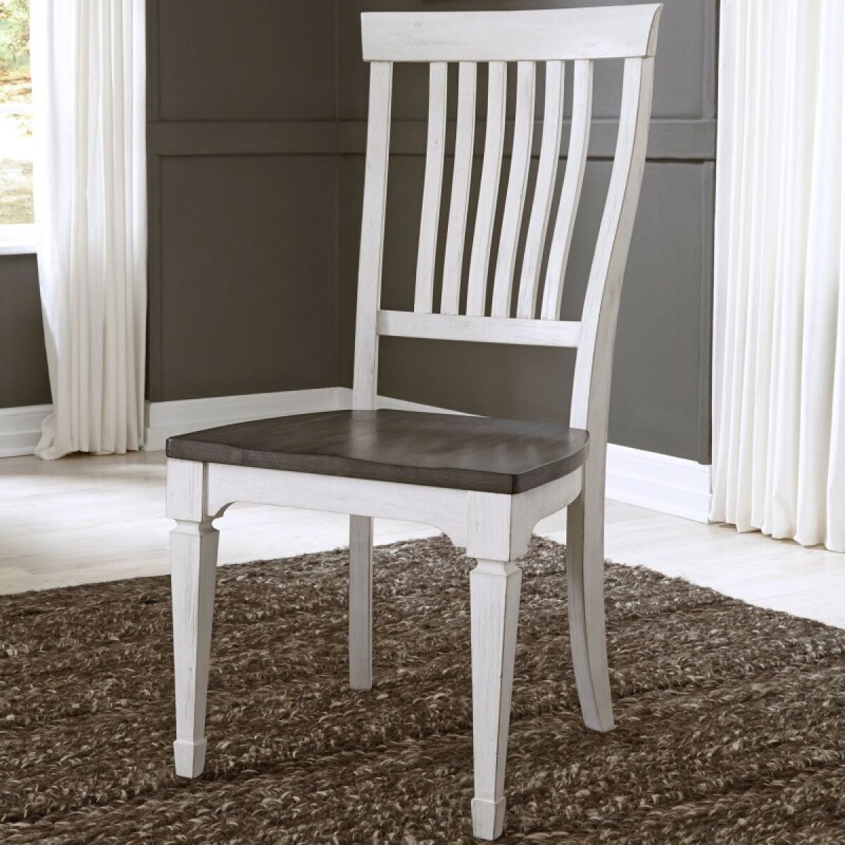 22c4ff8b32f5d5a583673f8ca59392f4 Allyson Park Slat Back Side Chair (RTA) - Image 1