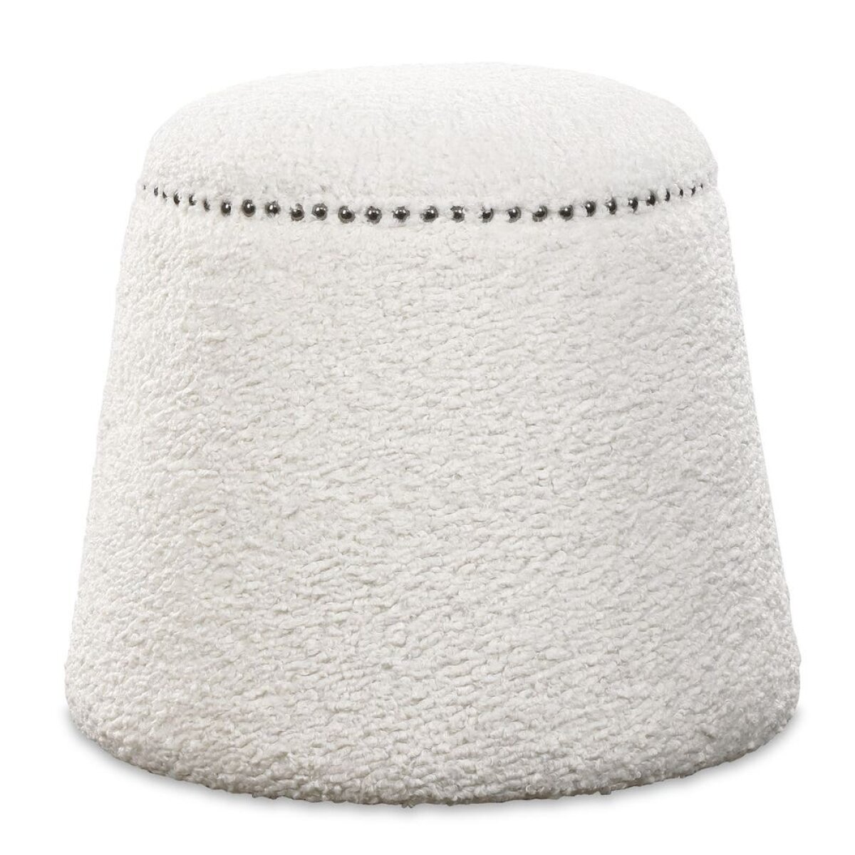 22c982e17d01100354377e04ab69da1f Gumdrop Ottoman, White - Image 1