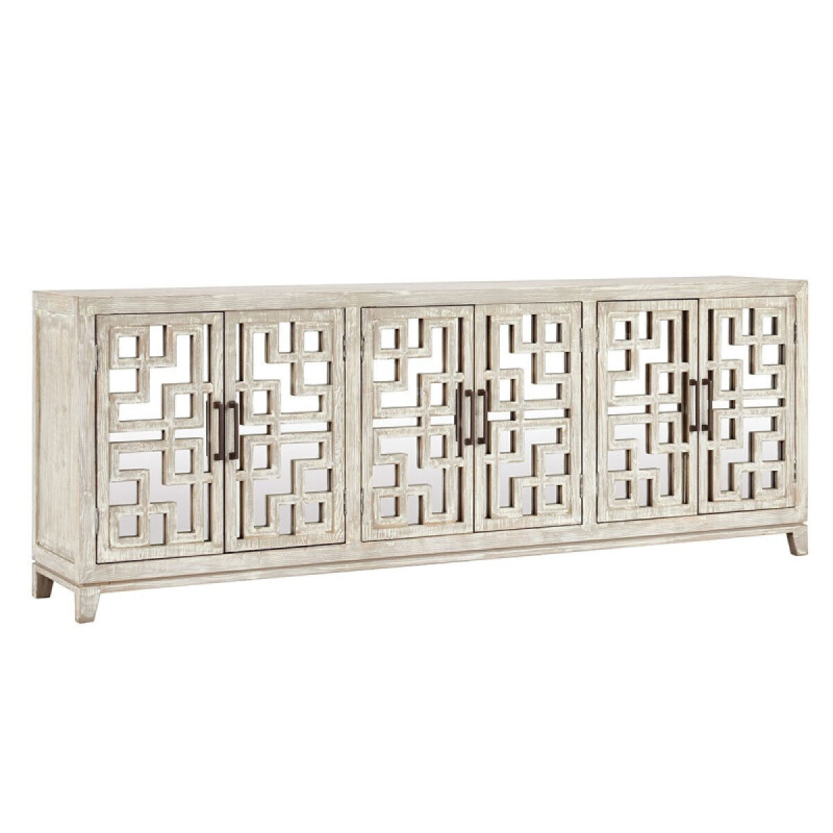 23a545f874f8583c08dc5b40ed4b19f2 Arley Solid Wood 6dr Cabinet - Timeworn Cream - Image 1