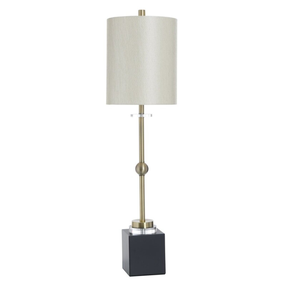 24042739d681fc8c3c2149f6d46e21ea Halle Brass Buffet Lamp Slim Modern Design Made Of Steel And Acrylic In Brushed Brass - Image 1