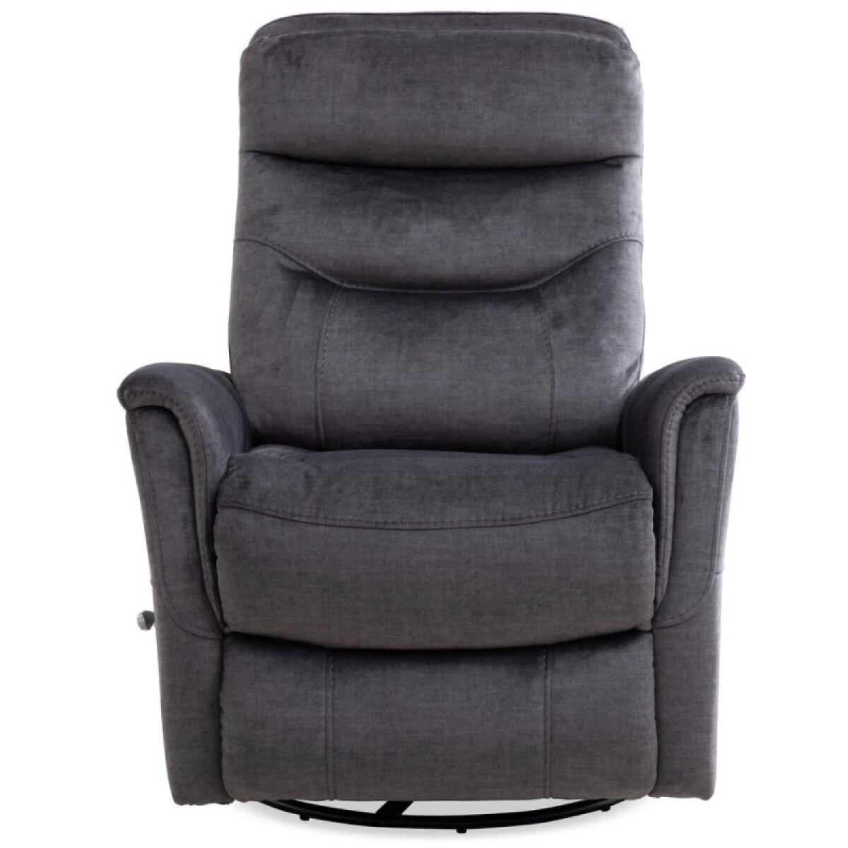 241948da6b5dc80b02ed31686086a409 Gemini - Capri Charcoal Manual Swivel Recliner - Image 1