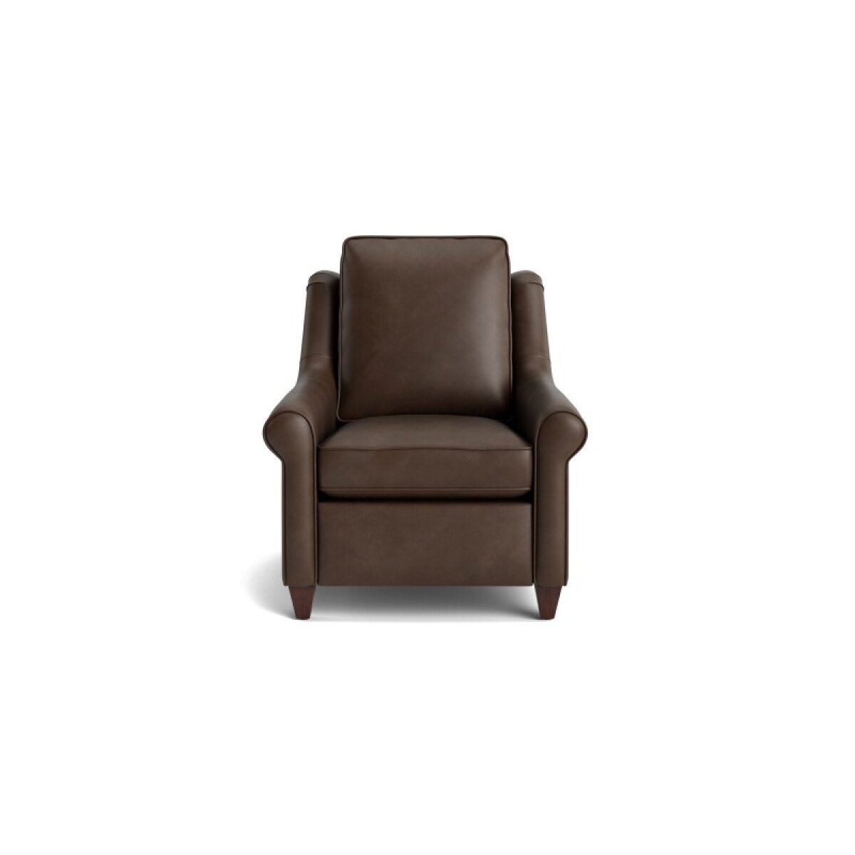 241c7954a253ddd6d57ac9f1e8d1966d Magnificent Motion Leather Roll Arm Power Wall Recliner - Image 1