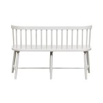 Capeside Cottage Spindle Back Dining Bench - White (RTA) - Image 6