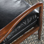 Kiannah Leather Club Chair - Jet Black - Image 8
