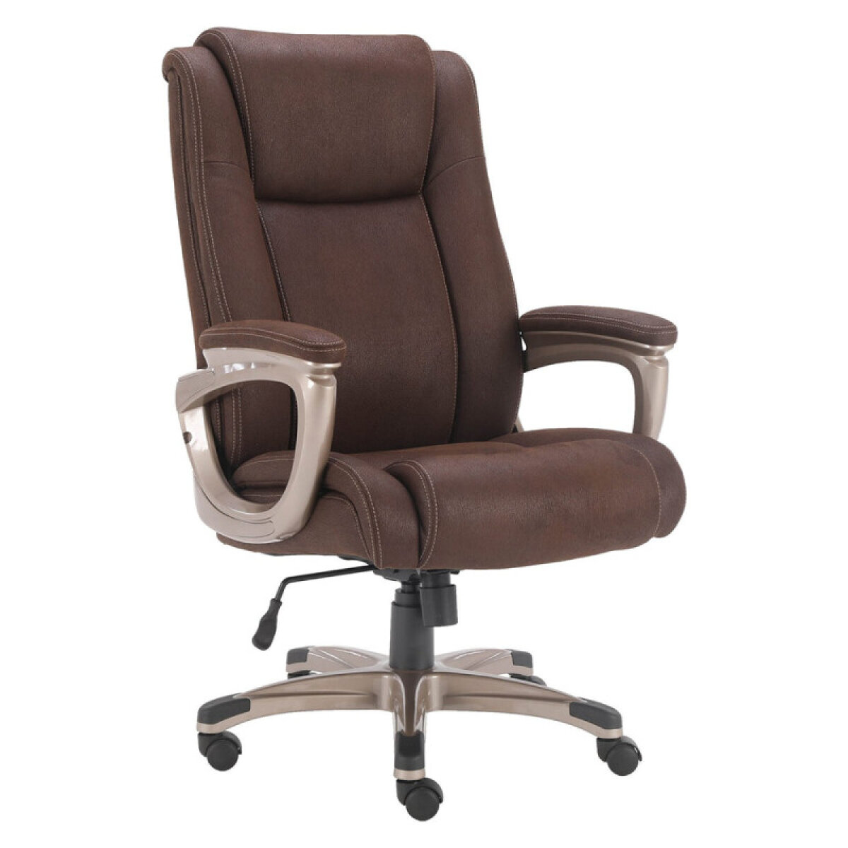 24cd1707c7fb89b7bd35b2ba3f553f1b Dc#314hd-dk - Dark Kahlua Fabric Heavy Duty Desk Chair (400 Lb.) - Image 1