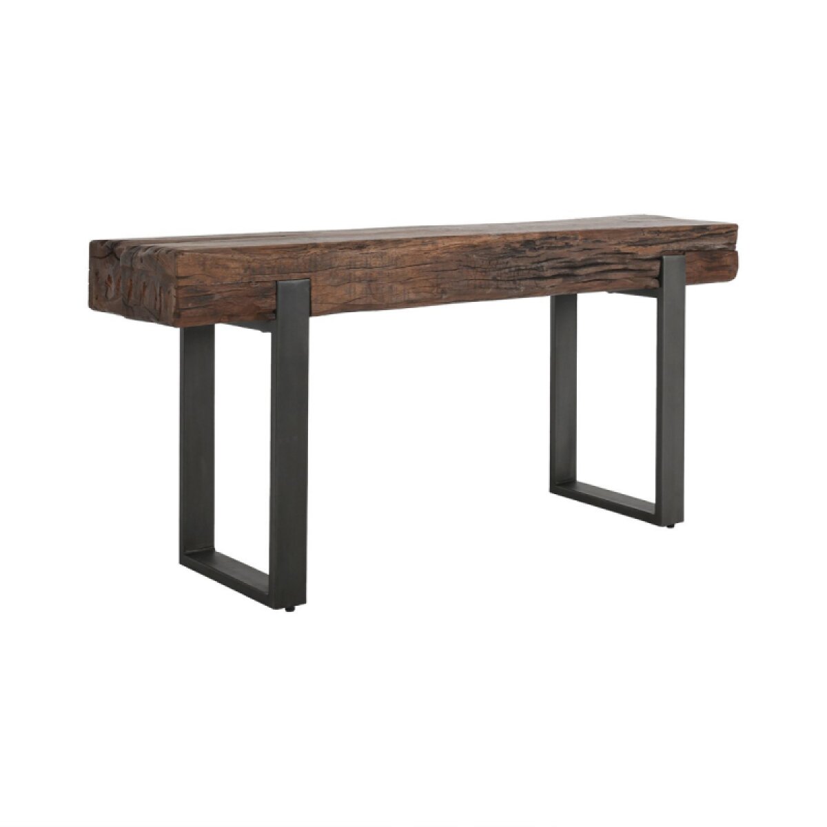 253f732f36cd151a49456f0071ed613a Duarte Solid Wood Rectangle Console Table - Rustic Brown - Image 1