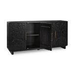 Albero Solid Wood 4dr Buffet - Black - Image 6
