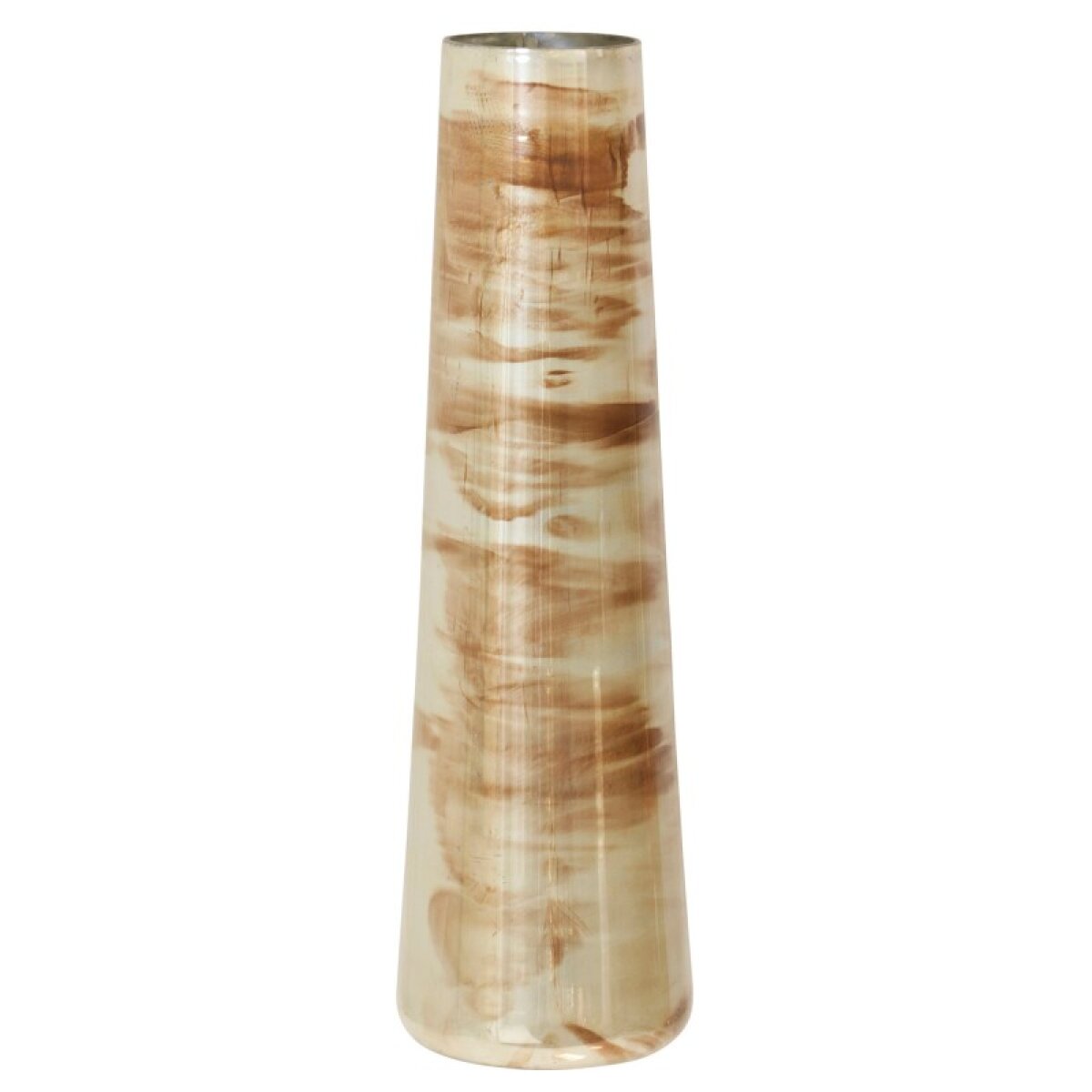 257a0d0b92bed0238f1bb47a8fe77119 Ombre Vase Gold Tone Glass Vase - Image 1