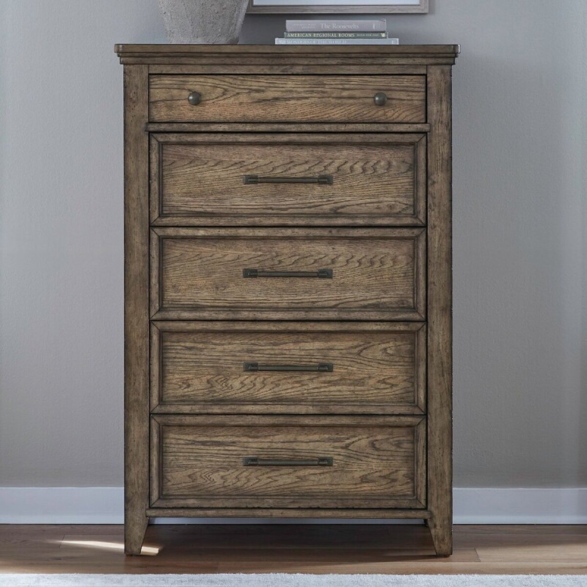 2620208a5194687bc13b411333037cf6 Carolina Park 5 Drawer Chest - Image 1