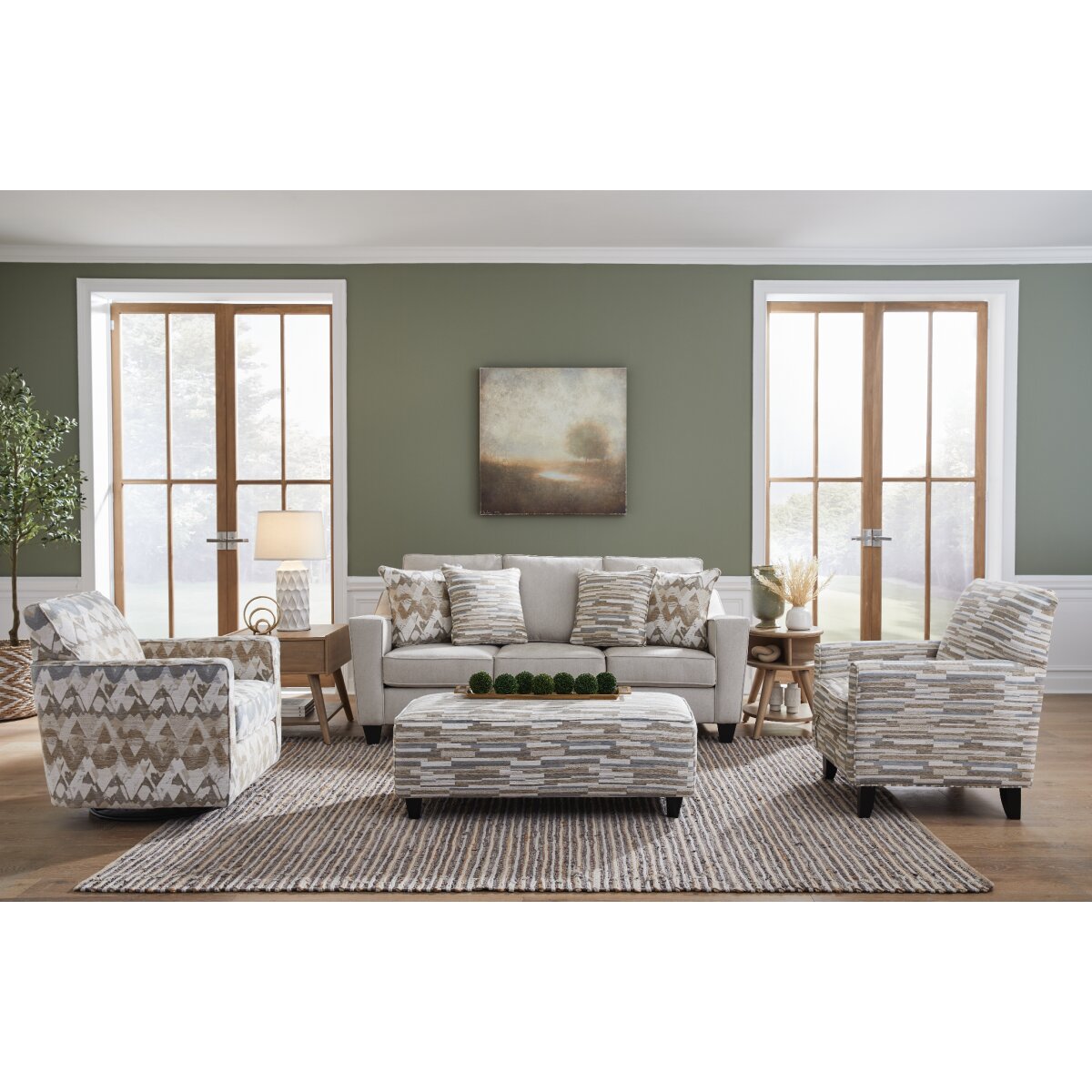 26a3a2b051a9d902b40aa2f49477f2ee Rocker Sand Cocktail Ottoman - Image 1
