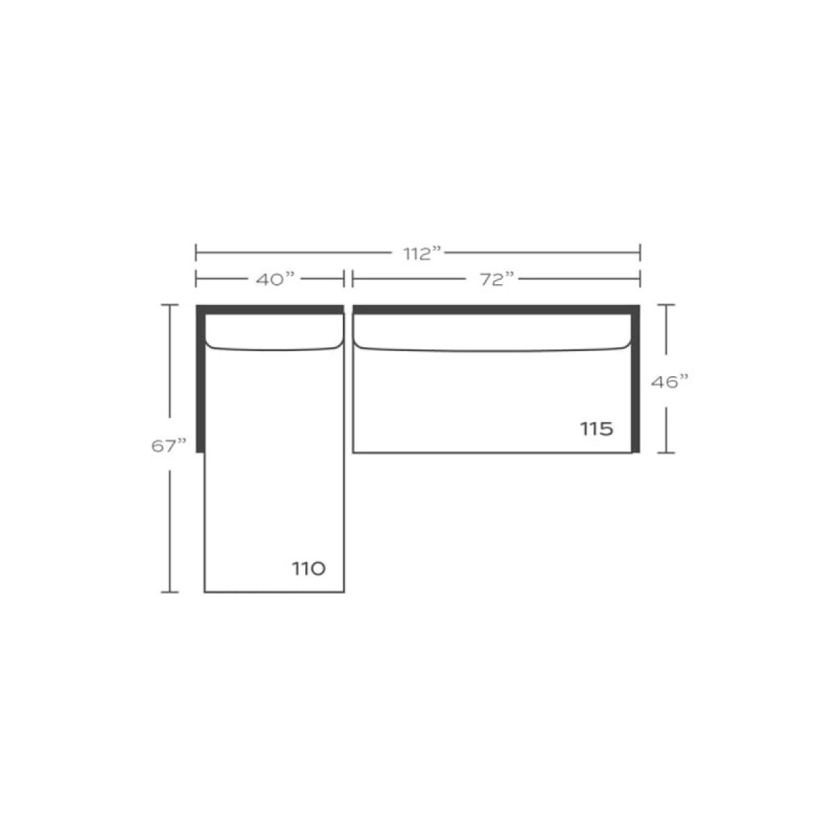 26a61a47745e1222234ac5700a79ddaa Bristol Small Armless - Image 1