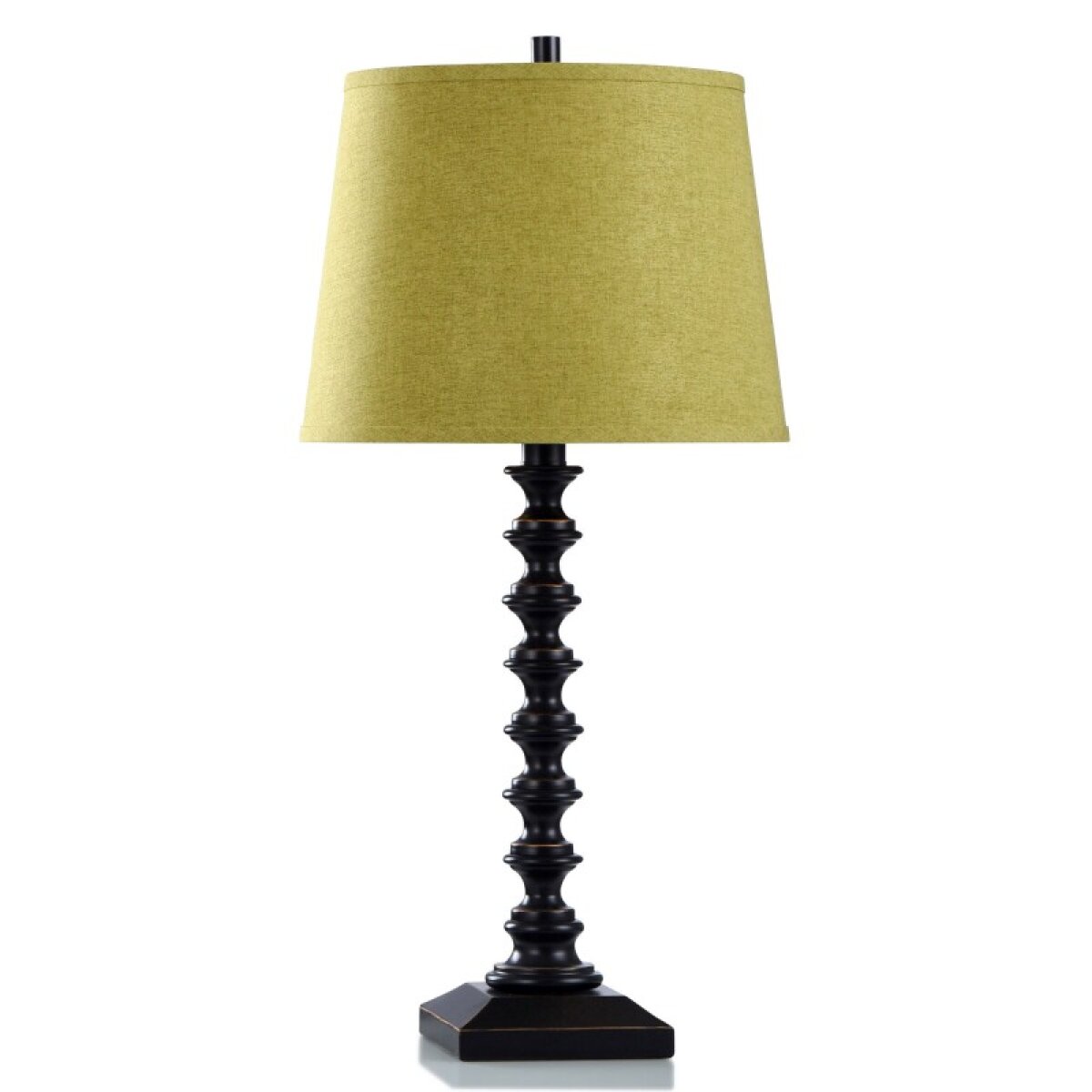 26d142f1beea99e67424078ead290b5f Dann Foley Lifestyle Black And Gold Metal Lamp With Natural Shade 150 Watts - Image 1