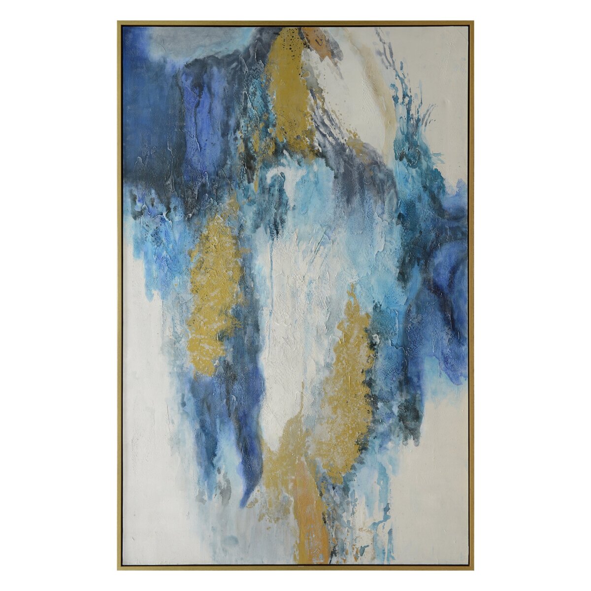 271e48eb74e1f3f0b045424f8cfdc607 Keen Framed Canvas Art | Hand Painted Abstract | 1.5 Inch Frame - Image 1