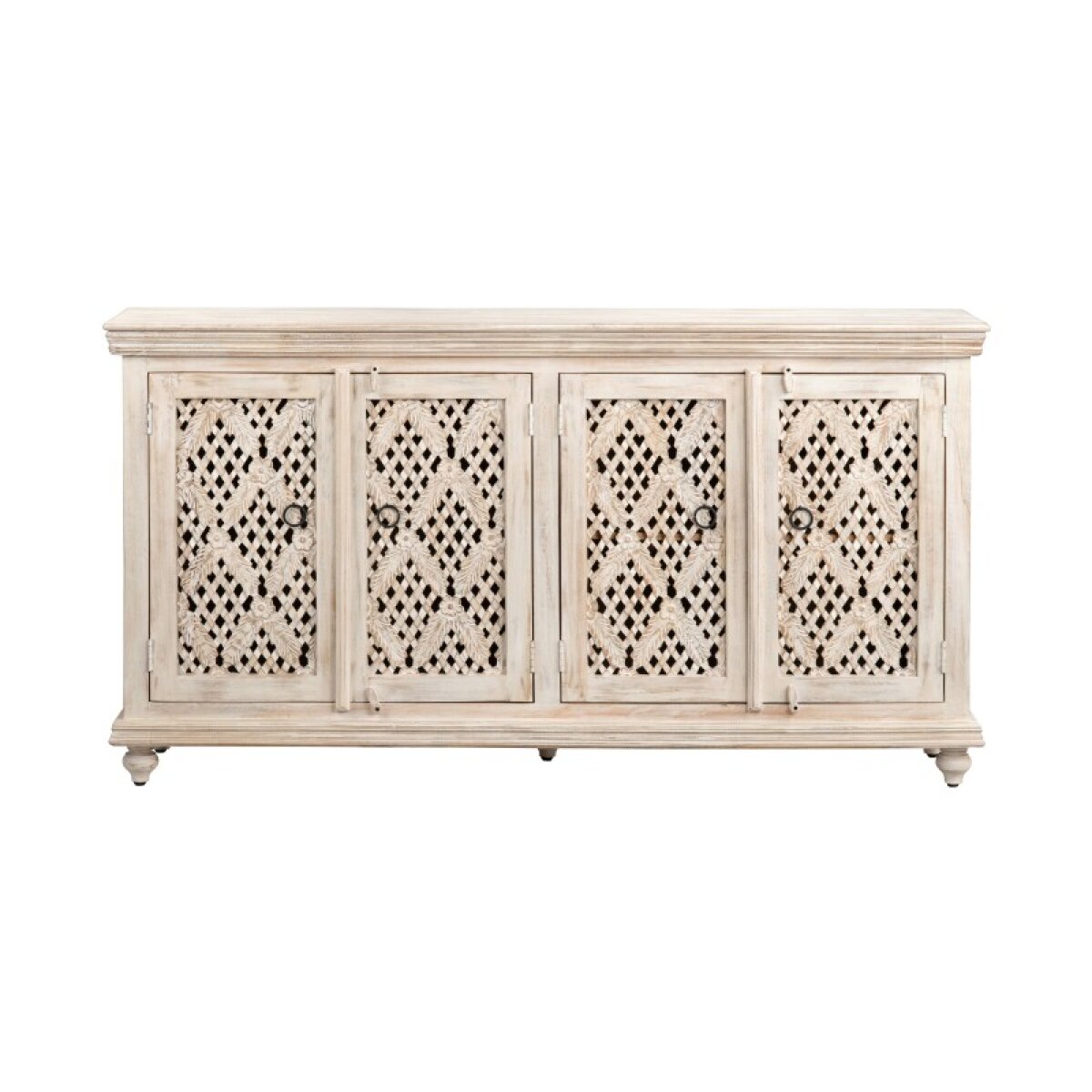 272b0bf4d1a68e0609e8d0e03f7bc1c0 Lattice Four-Door Sideboard - Image 1
