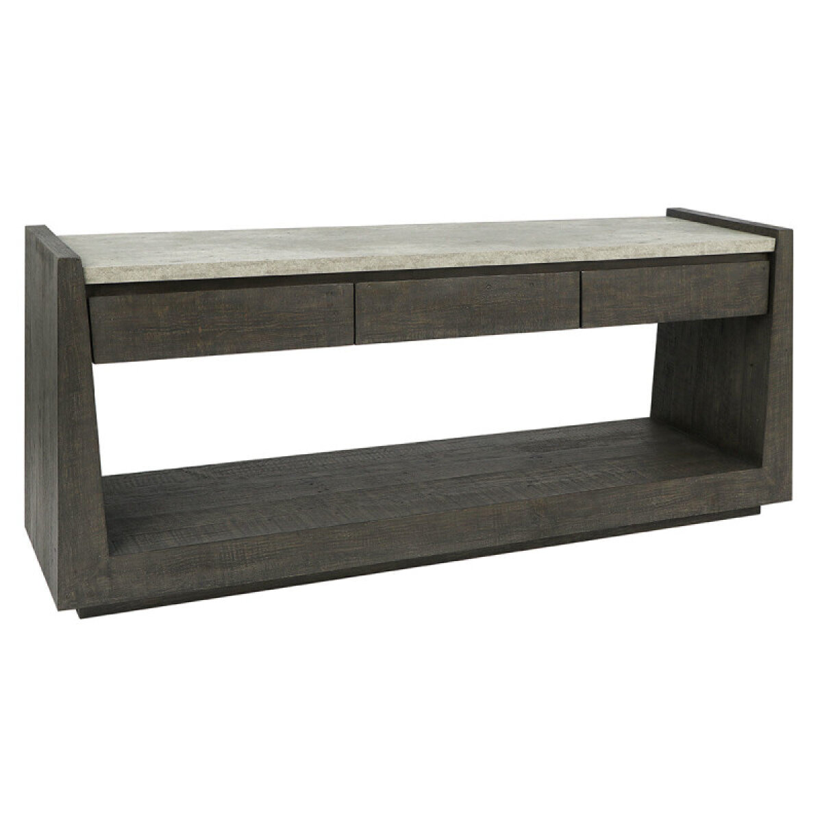 272e1ec9088ae5819eda48e10a1b0d93 Tori Solid Wood Rectangle Console Table - Antique Gray - Image 1