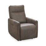 Vivica Leather Power Recliner - Dark Brown