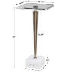 Campeiro Drink Table, Brass - Image 11