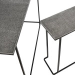 Jonah Aluminum Rectangle Console Tables Set Of 2 - Brass Antique - Image 9