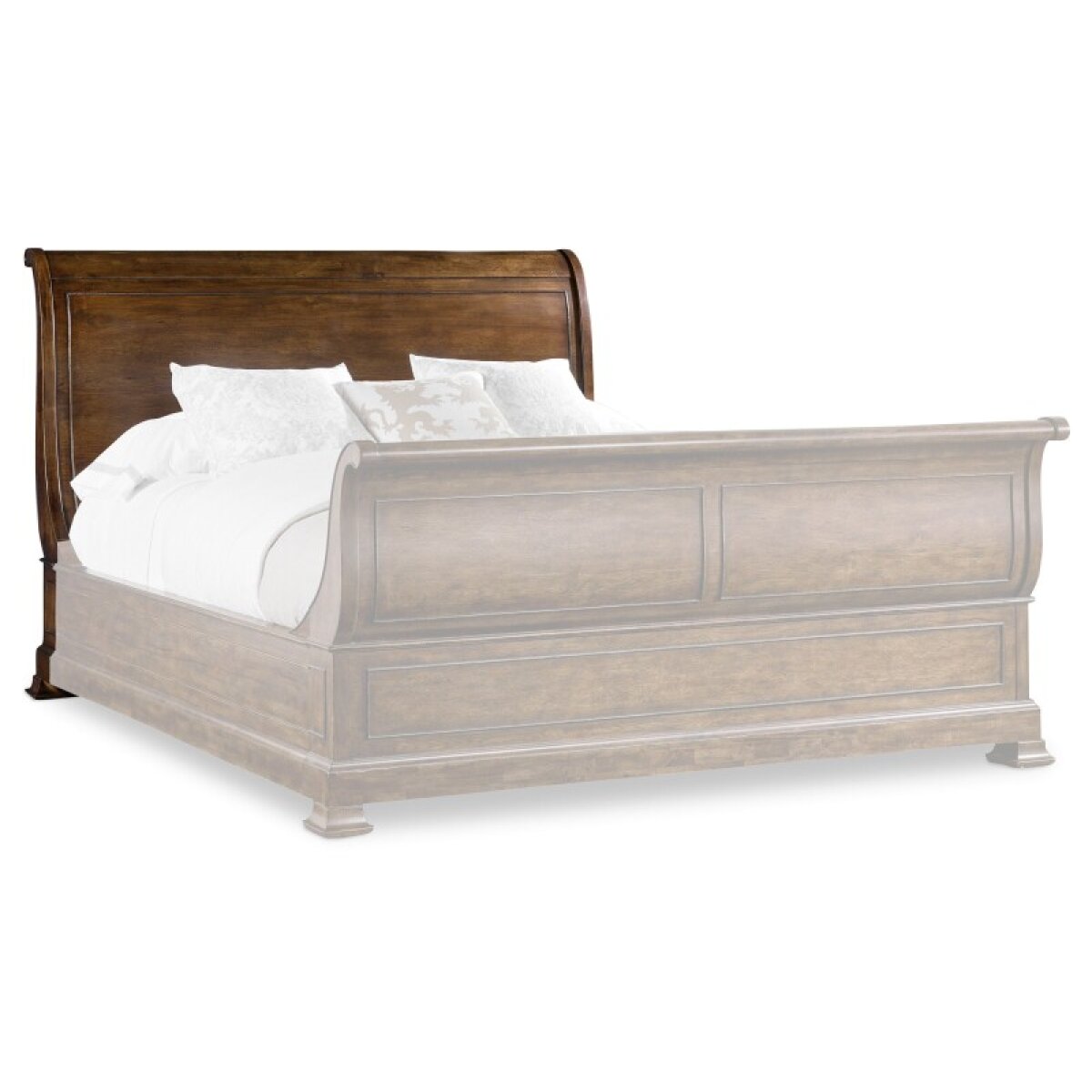 27ed88e2e48b441fa5e25b288989ba16 Bedroom Archivist 5/0 Sleigh Headboard - Image 1