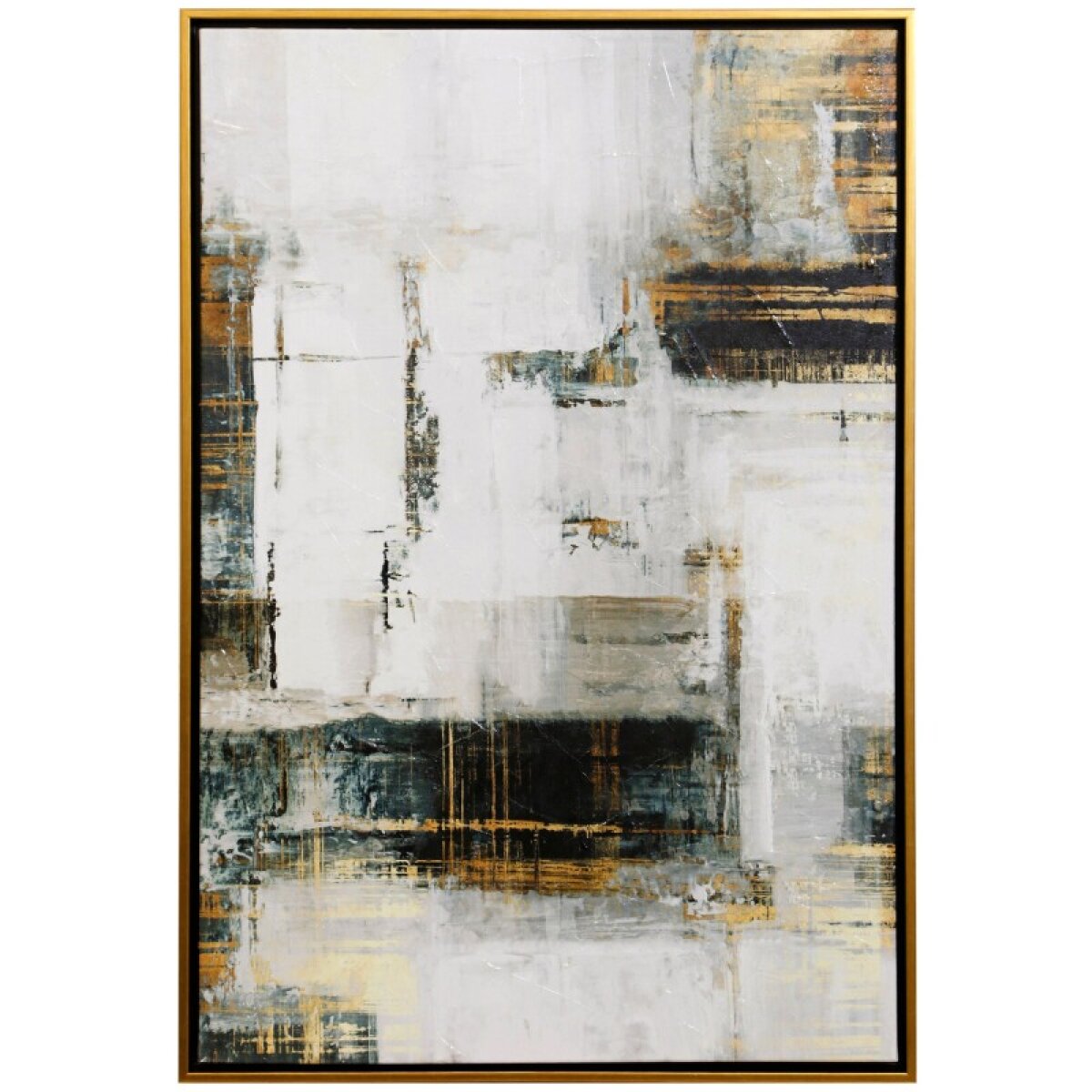 282c6d1640de5bd58552962ca2c2da29 Veins Of Midnight I Framed Stretched Canvas Print - Image 1