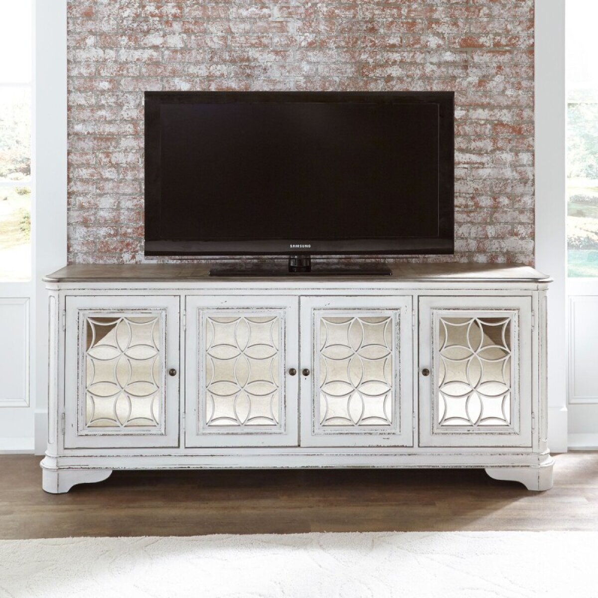 29f7fde368c3ad2cea4e0792a9b43df9 Magnolia Manor TV Console - Image 1