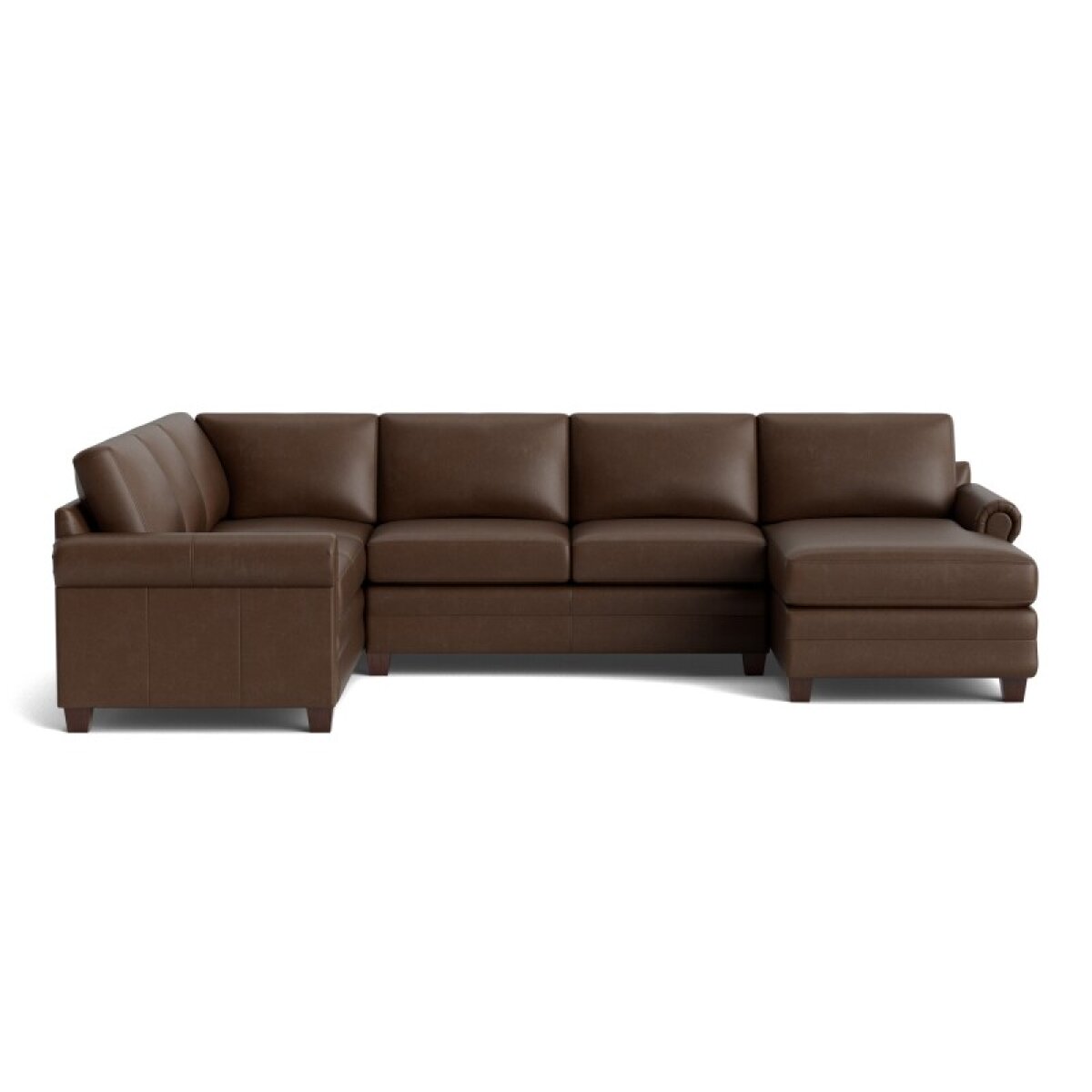 2ae91659ee1157a453a3f03bbfbdfe3d Carolina Leather Panel Arm U-Shaped Sectional - Image 1