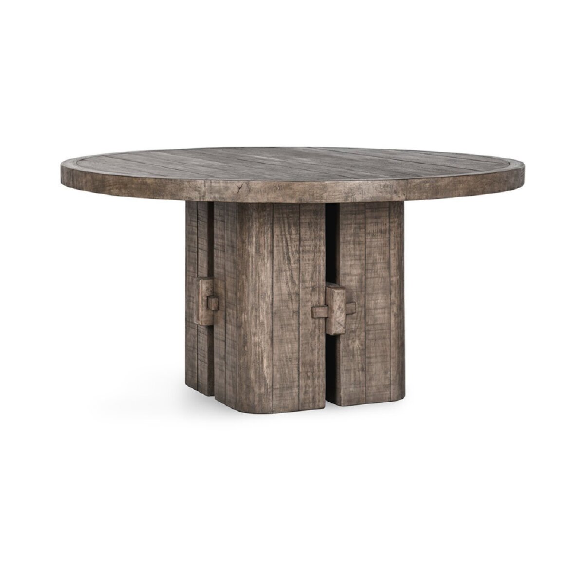 2aea9c3144b07cbb9564aa91ddff75b6 Rosemount Solid Wood Round Dining Table - Aged Brown - Image 1