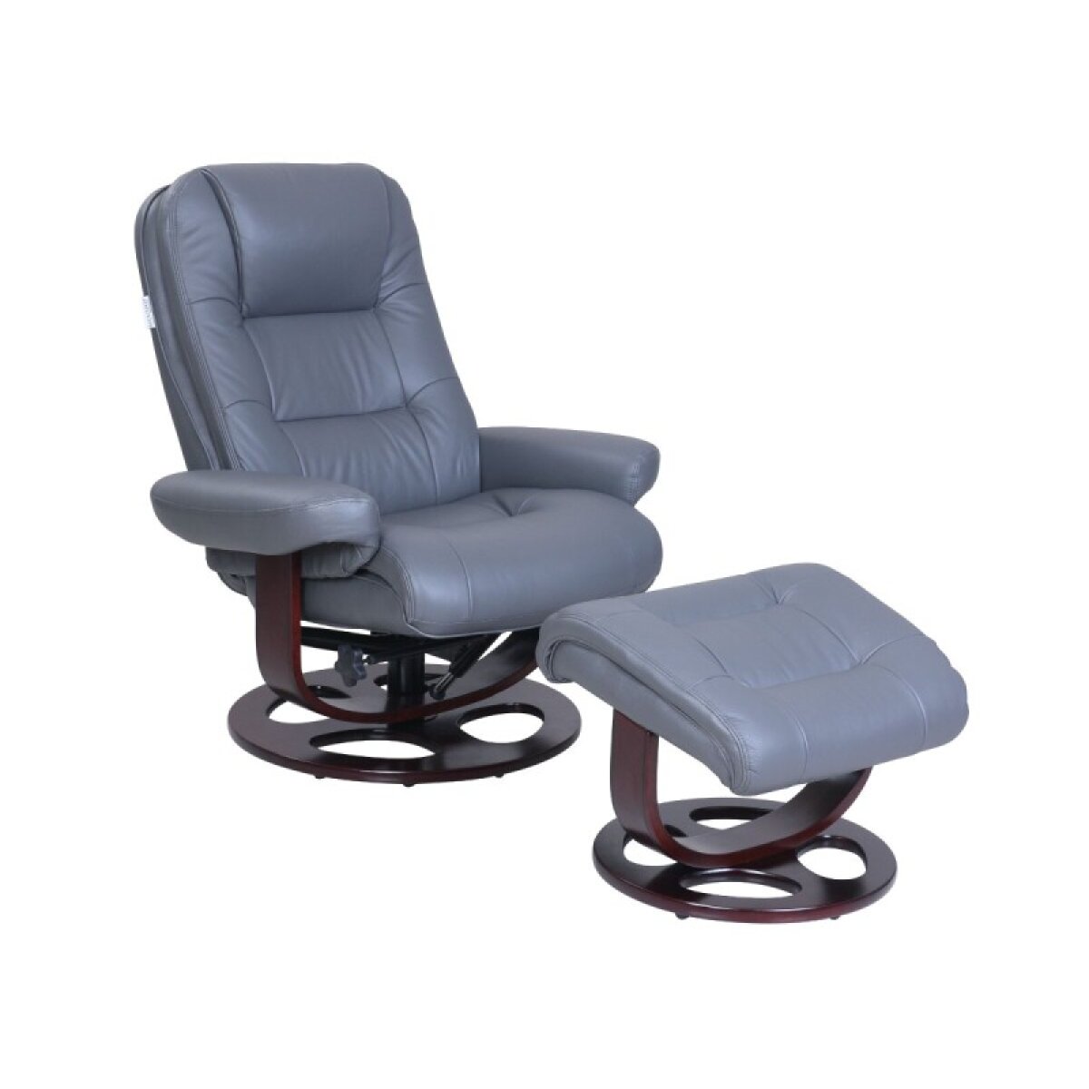 2aec44c3b7fb2c86b4c785dd64325d91 Jacque Pedestal Reclining Chair & Ottoman - Image 1