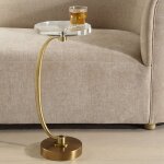 Waveney Drink Table, Brass - Image 5