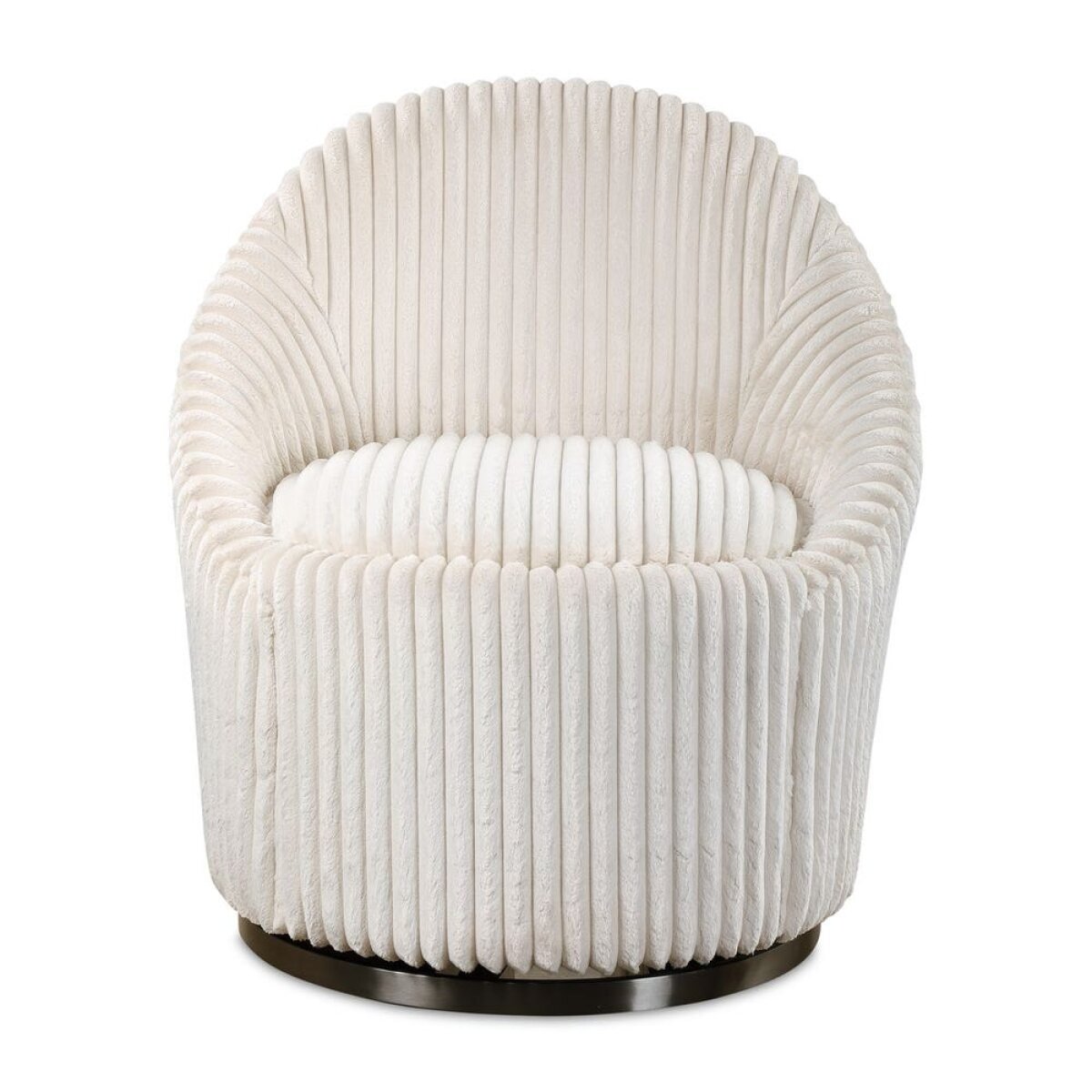 2b9db36897645d91fbc076774bca6368 Crue Swivel Chair, Ivory - Image 1