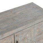 Elani Solid Wood 4dr Cabinet - Timeworn Gray - Image 10