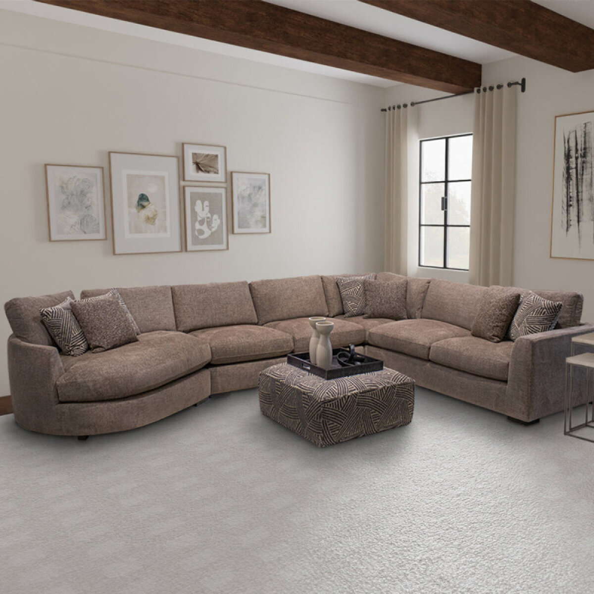 2be1d946badb5ab0cb84ce2b948d691c The Bump - Alistair Fossil 4pc Modular Sectional - Image 1