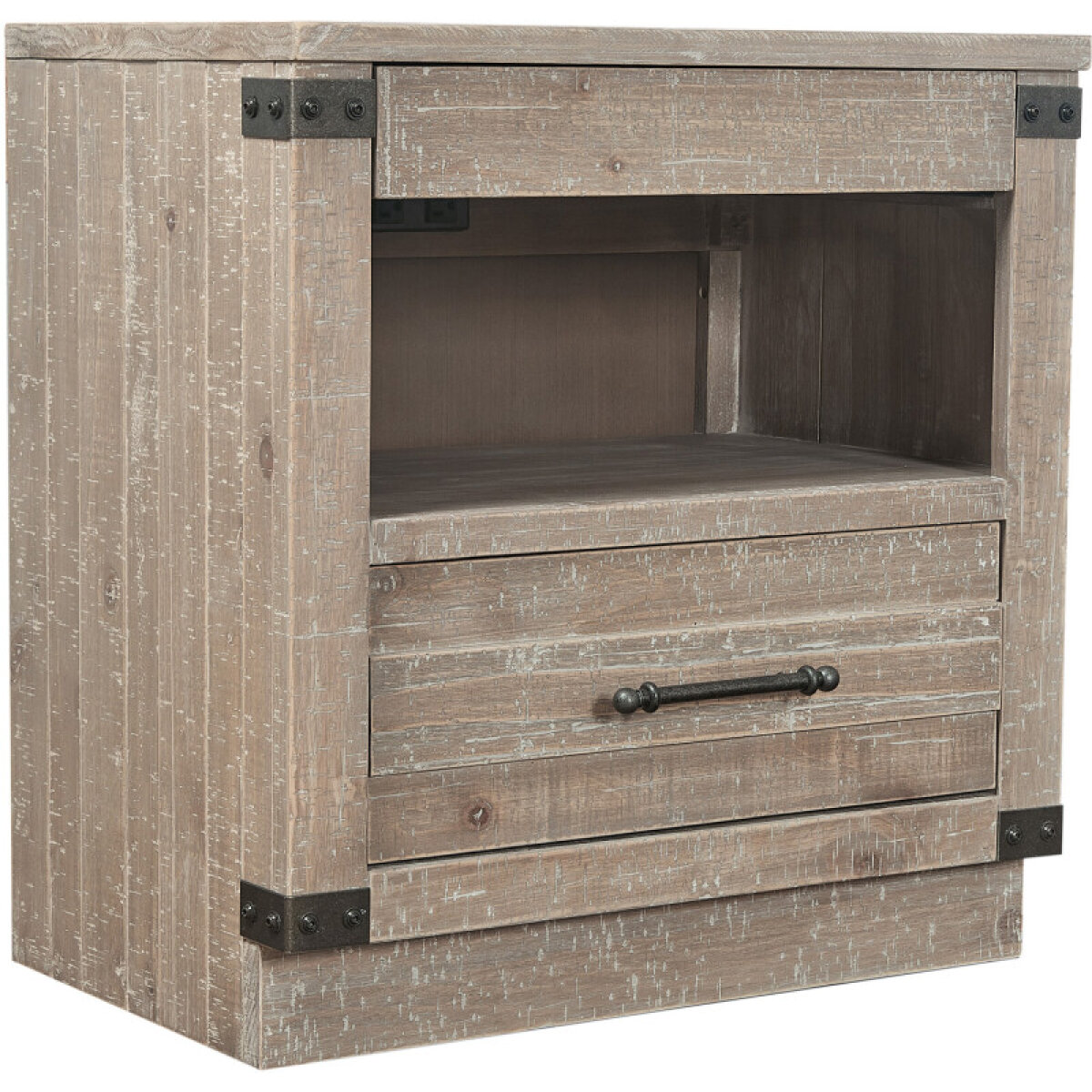 2d81a3b442b4e8f4ef25937847e897a8 Foundry 1 Drawer Nightstand I349BRGRP2 - Image 1