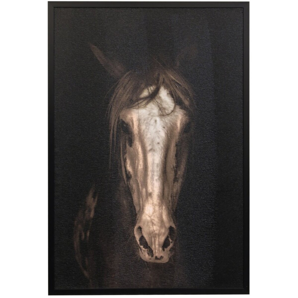 2da48a60bca45f37bd1d372df89bc8f3 Strong Stallion Ii Textured Framed Print - Image 1