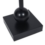 Ebony Pedestal Drinking Table With White And Gold Flaked Top And Accented Base - Image 5