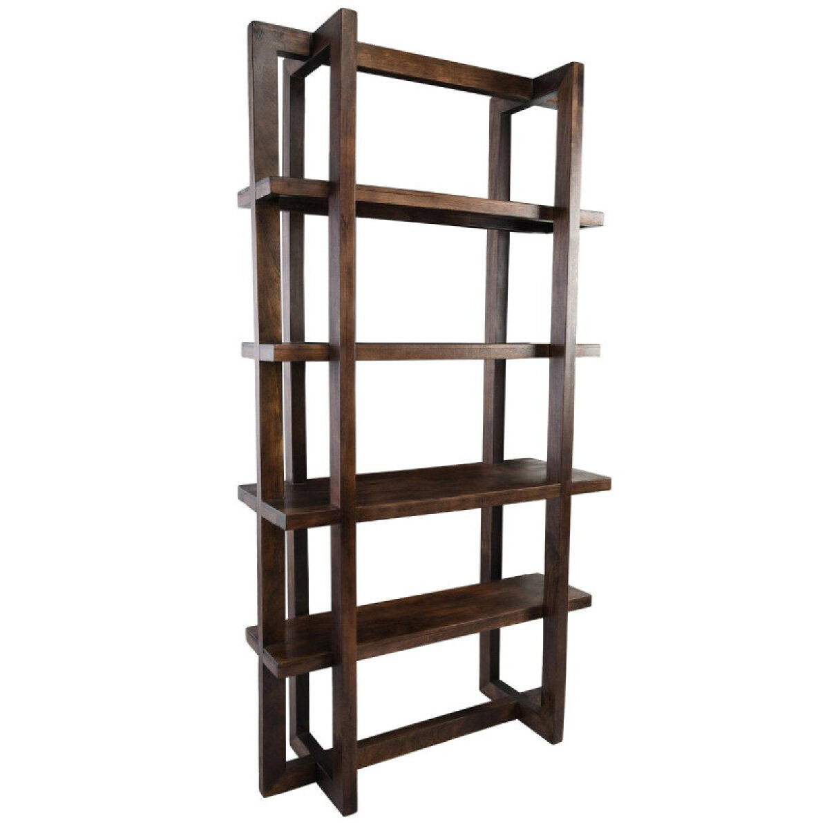 2dd92989bfc17103111f221fb011fea0 Sydney Solid Wood Bookcase - Bark Brown - Image 1