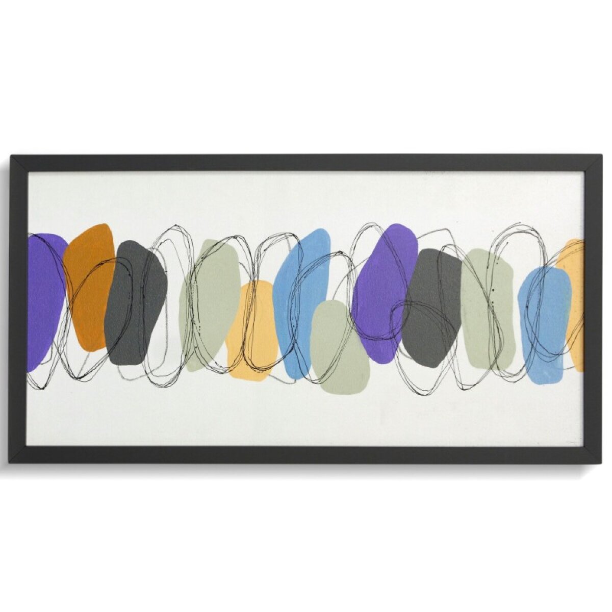 2e0db1e05ad39871c45558d328a1d792 Vibrant Stones Textured Framed Print - Image 1